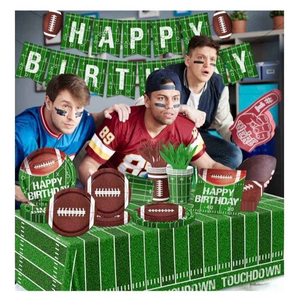 Football Themed Birthday Party Pack / Decorations New